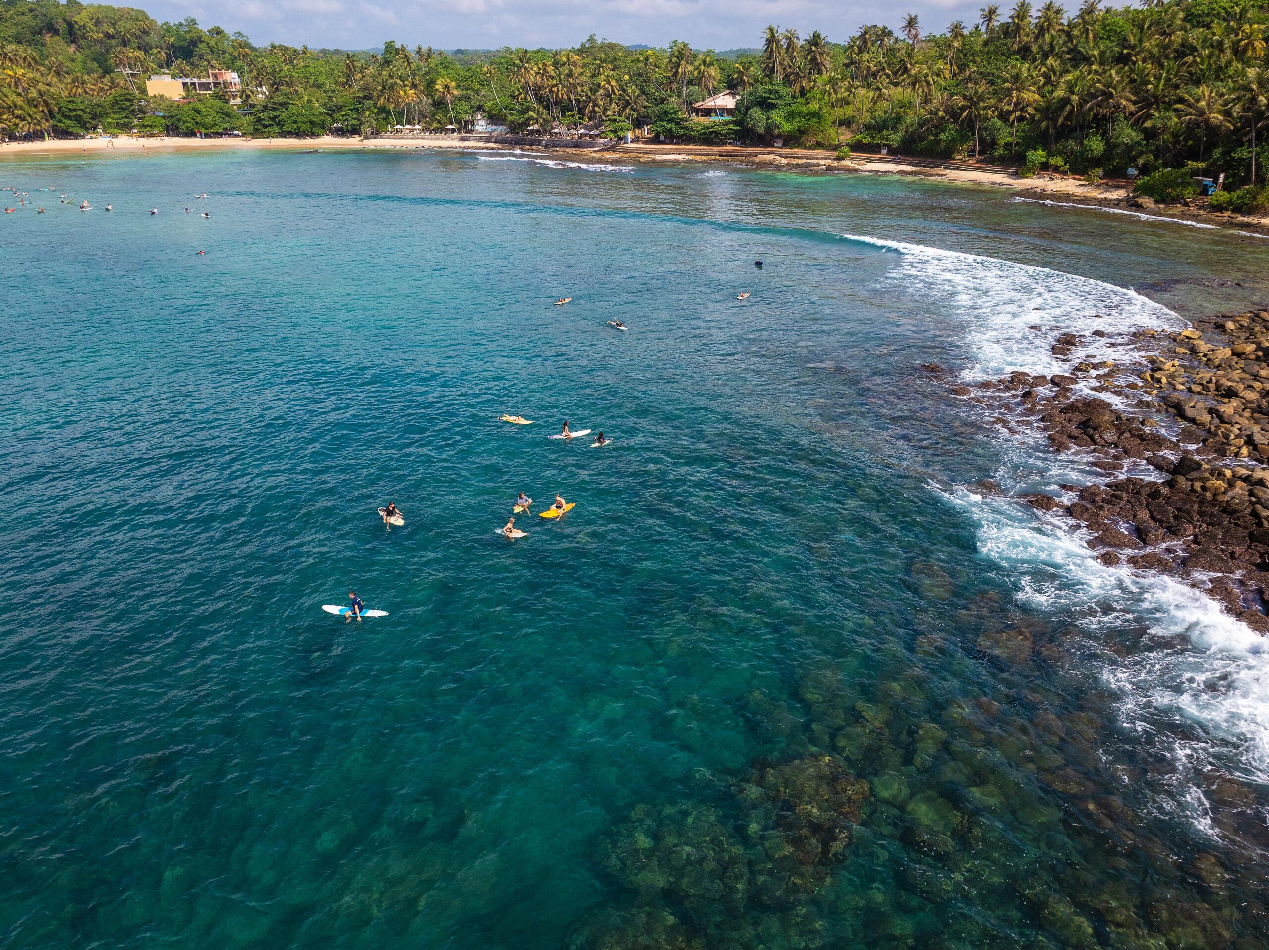 Hiriketiya Beach- places to travel in sri lanka